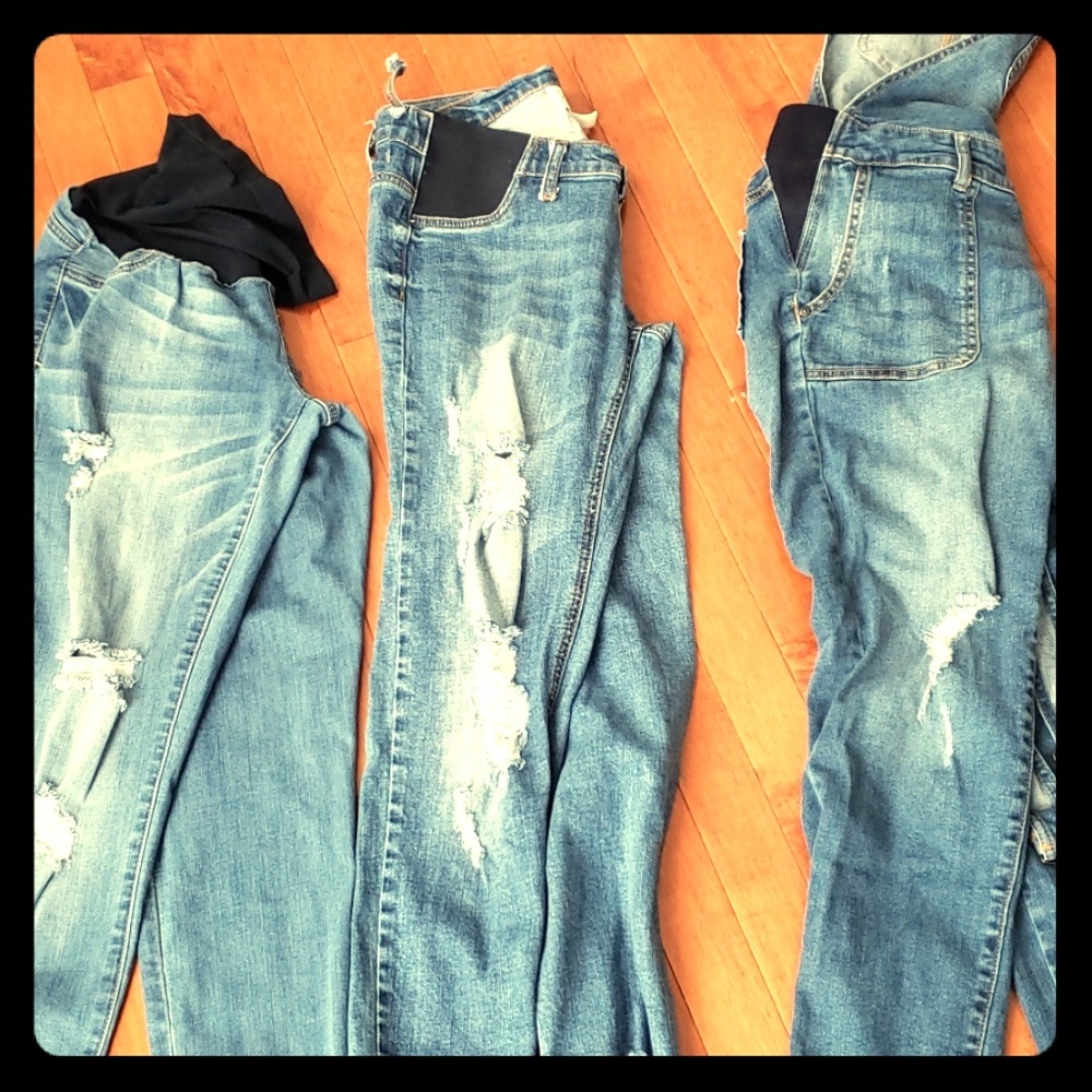 Maternity jeans and overalls